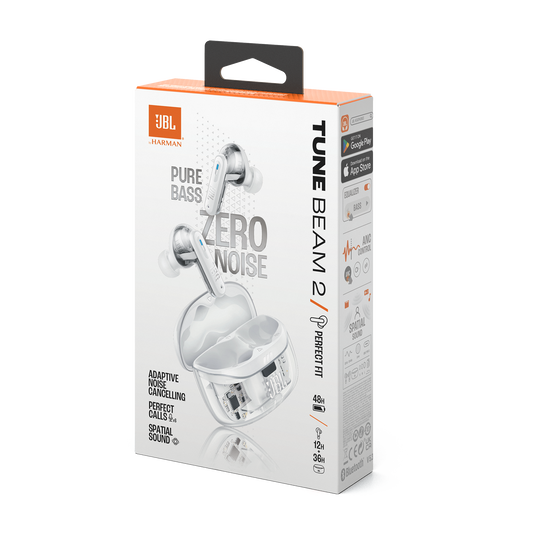 JBL Tune Beam 2 Ghost Edition - Ghost White - True Wireless Noise Cancelling Earbuds - Detailshot 15